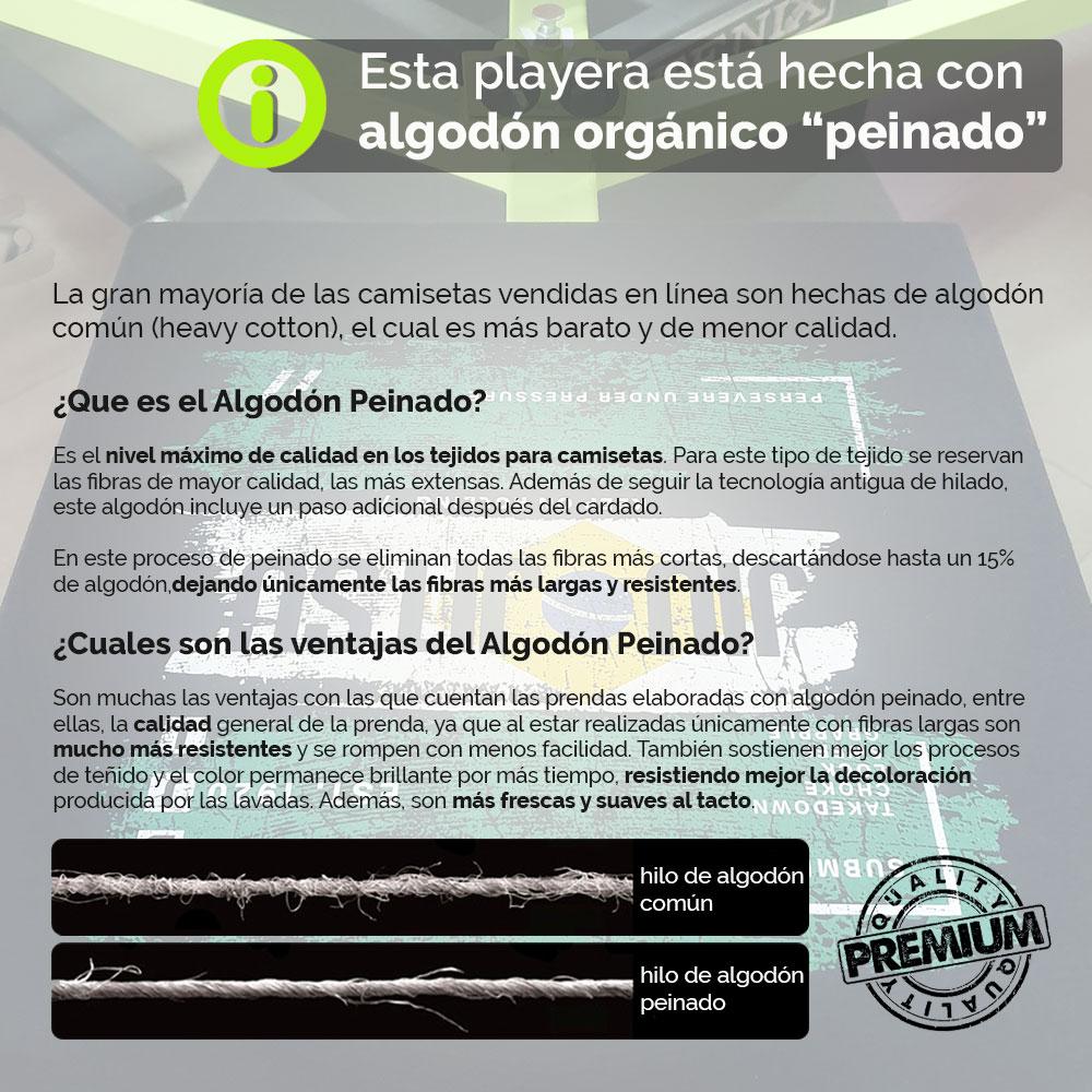 Playera Ejercicio Corredor Gimnasio Algodón Peinado Mod 01 - QONAN FIGHTWEAR MEXICO