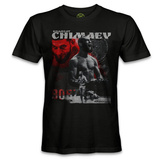 Playera Khamzat "Borz" Chimaev UFC MMA mod.02 - QONAN FIGHTWEAR MEXICO