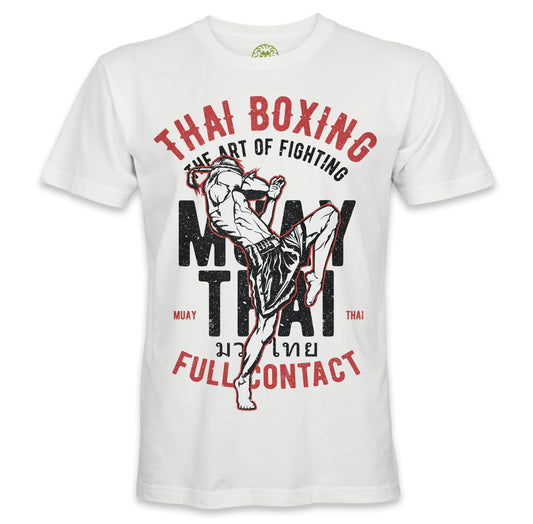 Playera Muay Thai Box Mma Kickbox Ufc Mod14 Algodón Peinado - QONAN FIGHTWEAR MEXICO